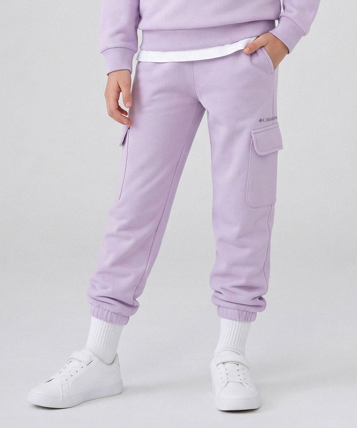 컬럼비아 키즈(COLUMBIA KIDS) 키즈 기모 카고 팬츠_라이트퍼플 (C54-YKD806)