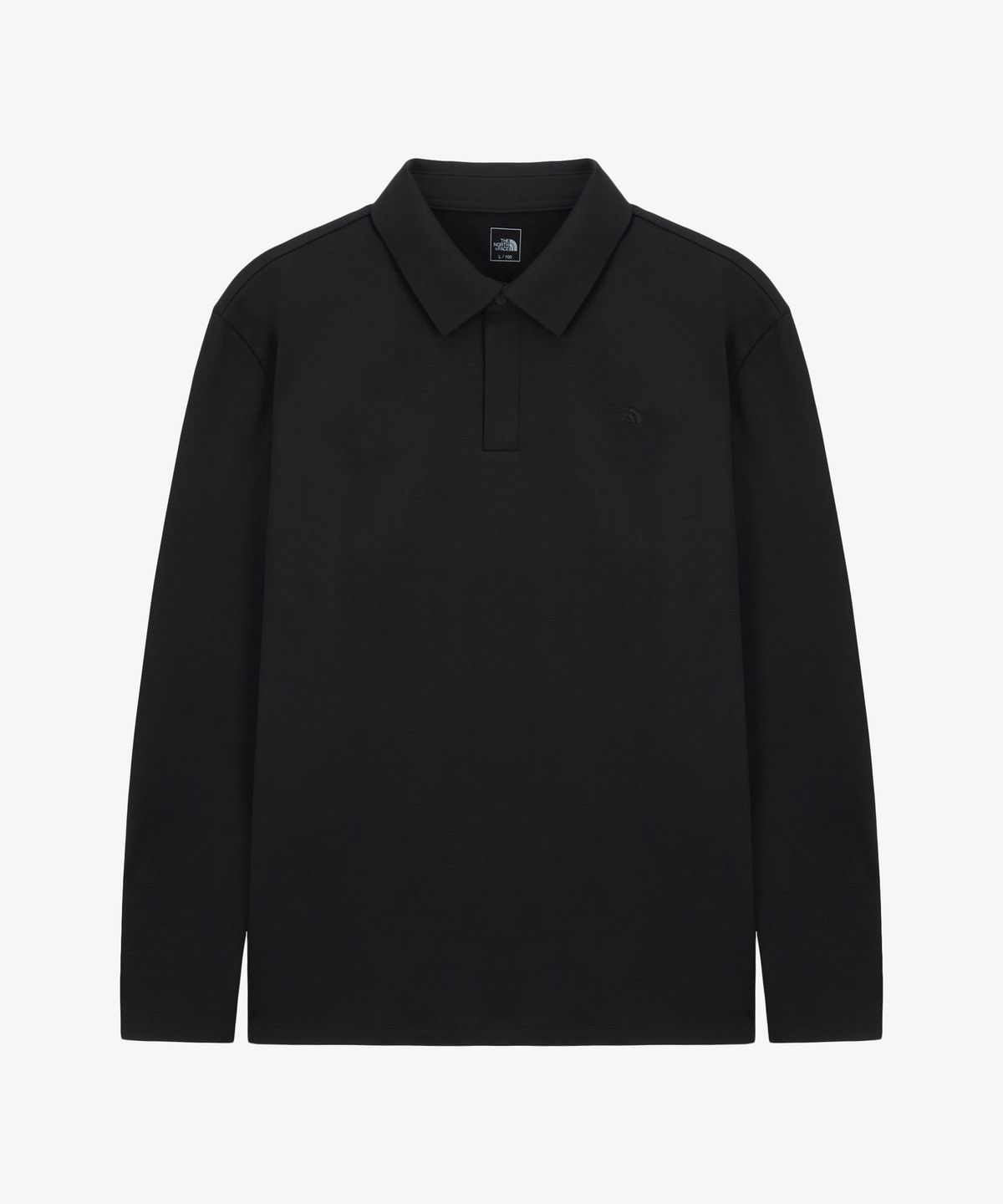 노스페이스(THE NORTH FACE) NT7QS51A 남성 코지 플렉스 긴팔 폴로 BLACK