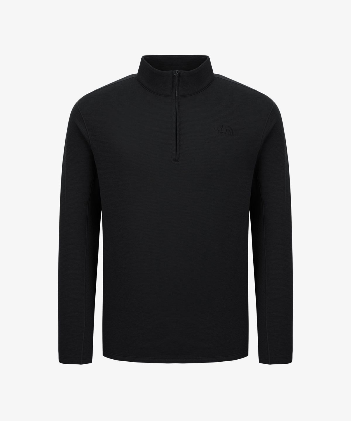 노스페이스(THE NORTH FACE) NT7LS52A 남성 포지 긴팔 집업티 BLACK