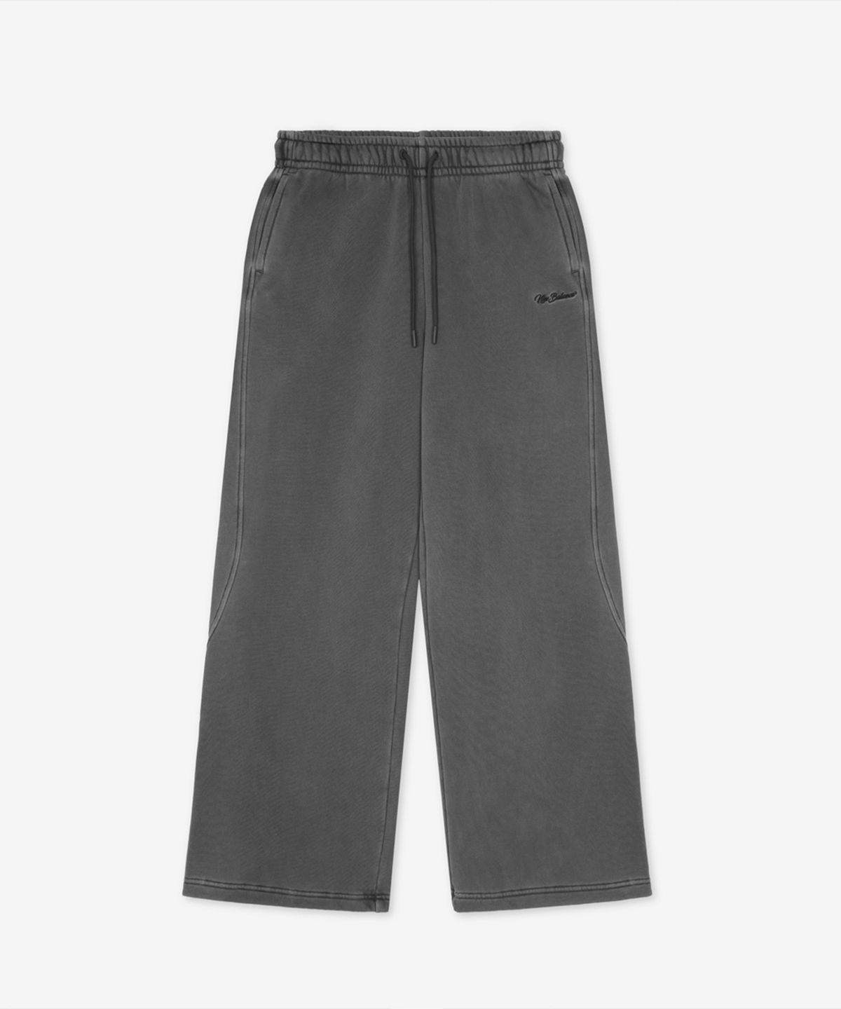 뉴발란스(NEW BALANCE) NBMLG4W052 / WOMEN 에센셜 기모 다잉 와이드팬츠 (D/CHARCOAL)