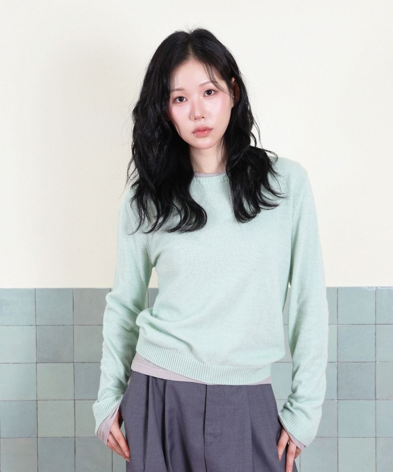 Elodie Signature Round Knit (Mint)