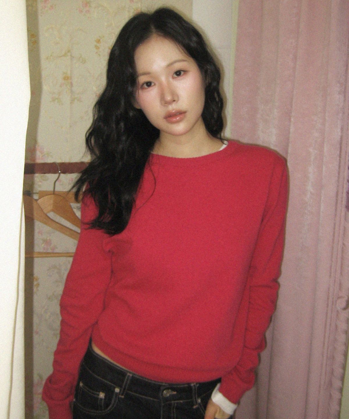 이오에(IOUE) Elodie Signature Round Knit (Pink)