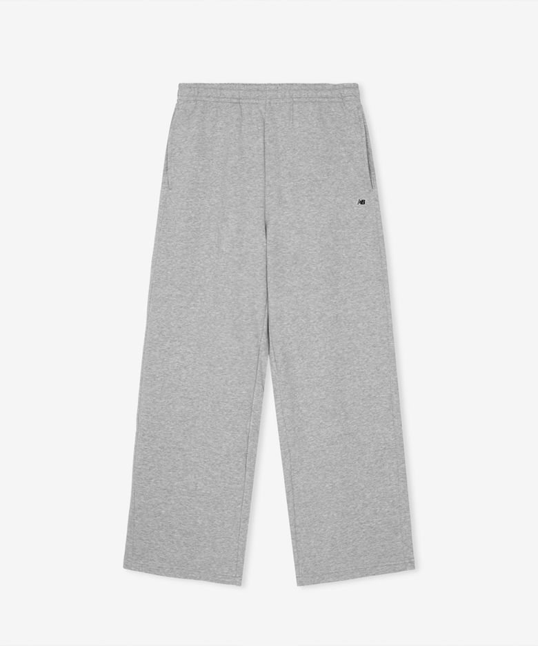 NBMLG41023 / UNI 에센셜 클래식 기모 와이드 팬츠 (M/GRAY)