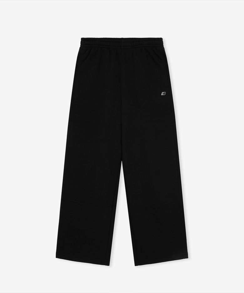 NBMLG41023 / UNI 에센셜 클래식 기모 와이드 팬츠 (BLACK)