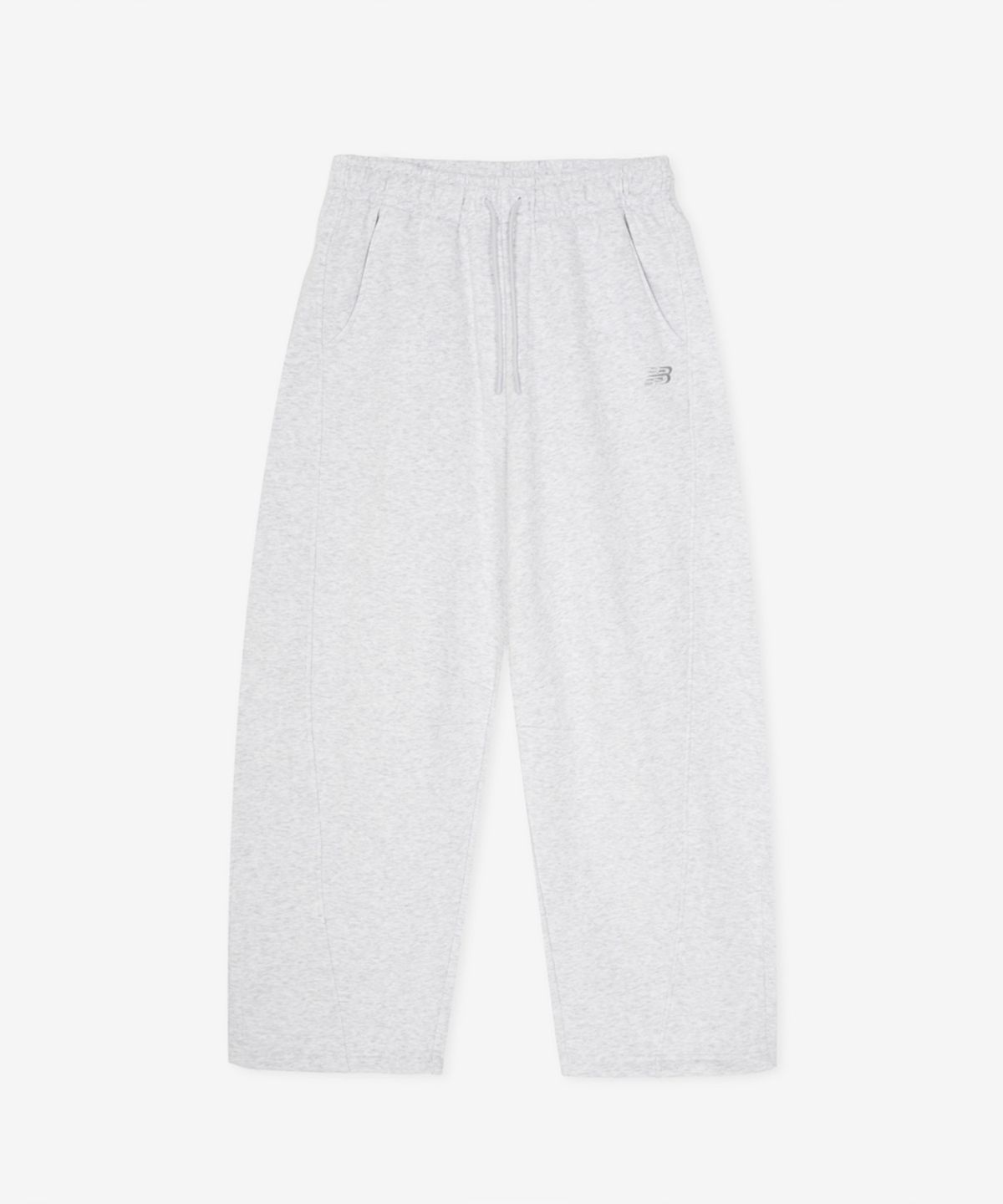 뉴발란스(NEW BALANCE) NBMLG4W022 / WOMEN 에센셜 기모 커브드 오버와이드 팬츠 (L/GRAY)