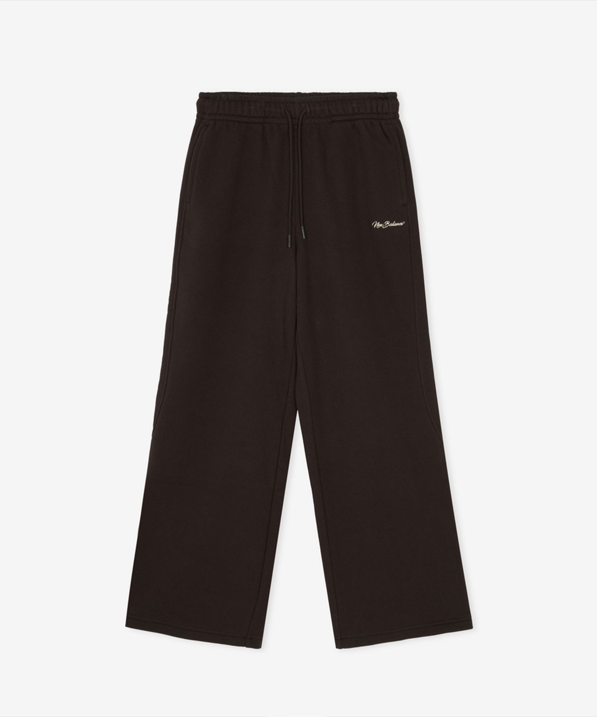 뉴발란스(NEW BALANCE) NBMLG4W012 / WOMEN 에센셜 기모 와이드팬츠 (BROWN)