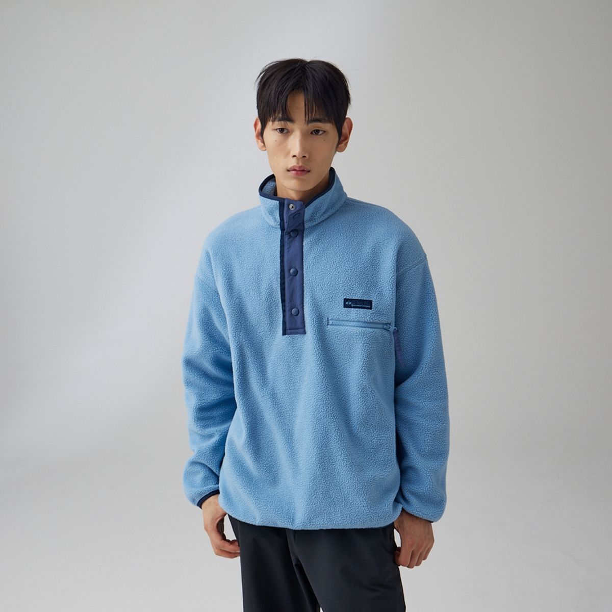 컬럼비아(COLUMBIA) 공용 헬베시아 II 하프스냅 플리스 티셔츠