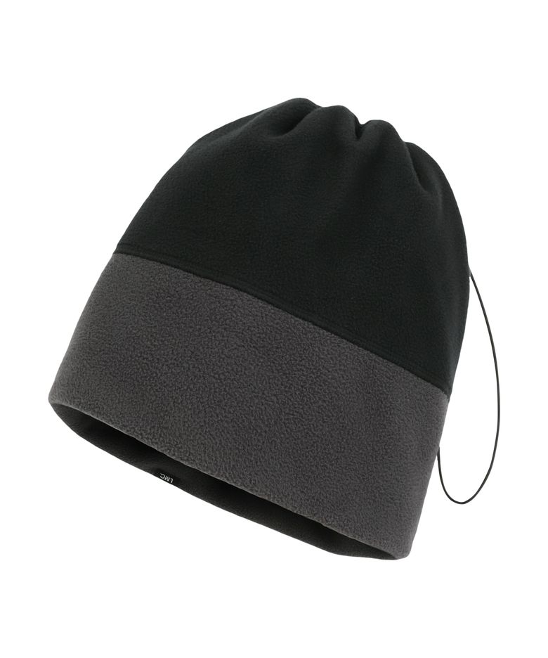 FLEECE NECK WARMMER BEANIE black