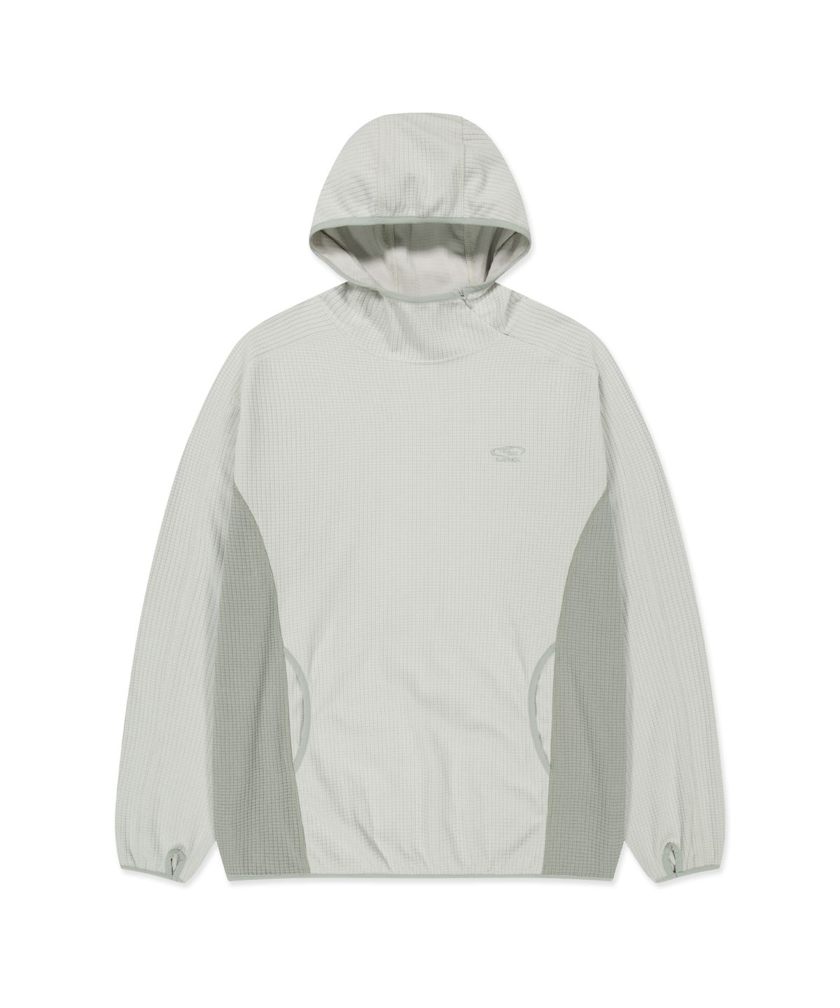 엘엠씨(LMC) GRID FLEECE PULLOVER HOODIE light gray