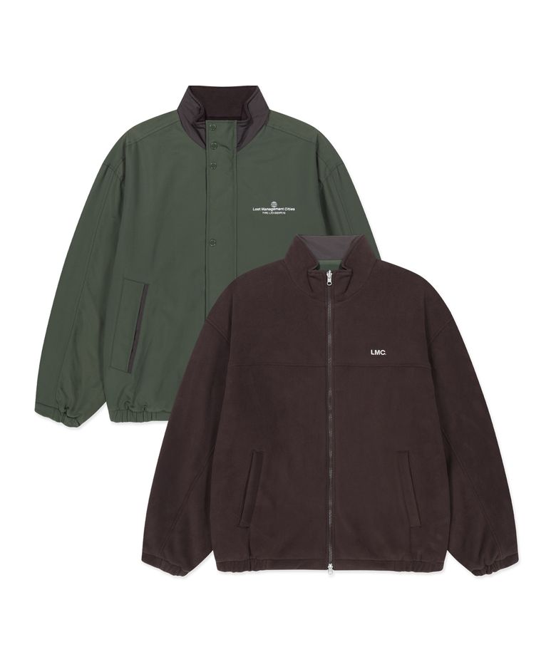 FLEECE REVERSIBLE YACHT PARKA khaki