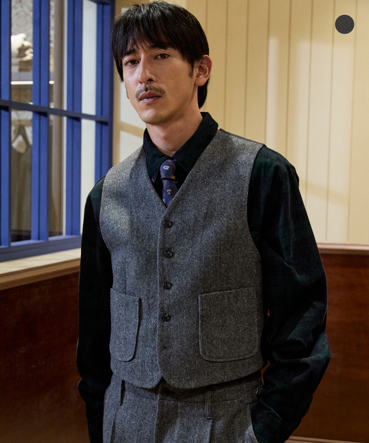 펜필드(PENFIELD) [TW]울 헤링본 테일러드 베스트_FS3WV16U
