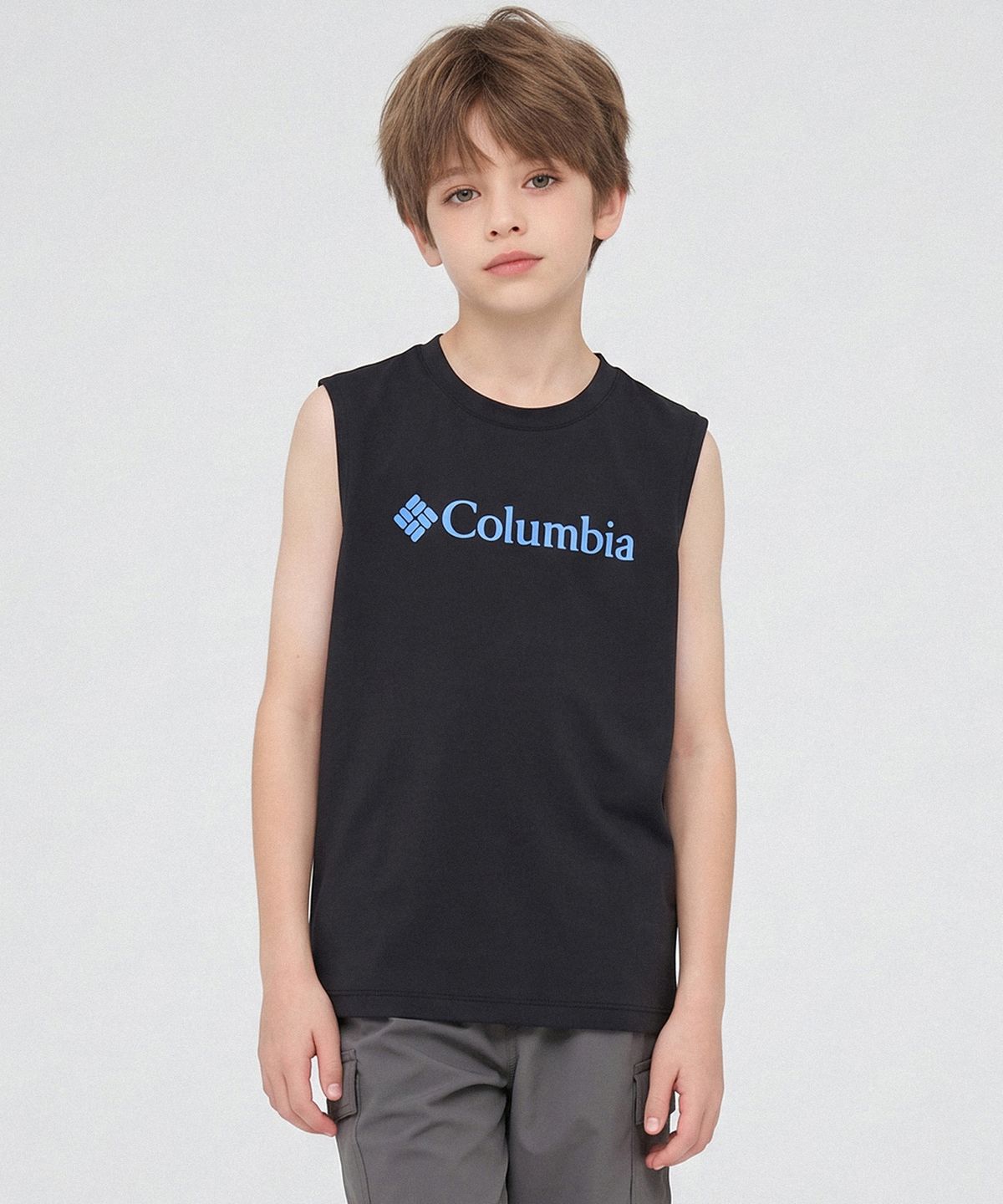 컬럼비아 키즈(COLUMBIA KIDS) 키즈 기능성 나시티셔츠_블랙 (C72-YKD616)