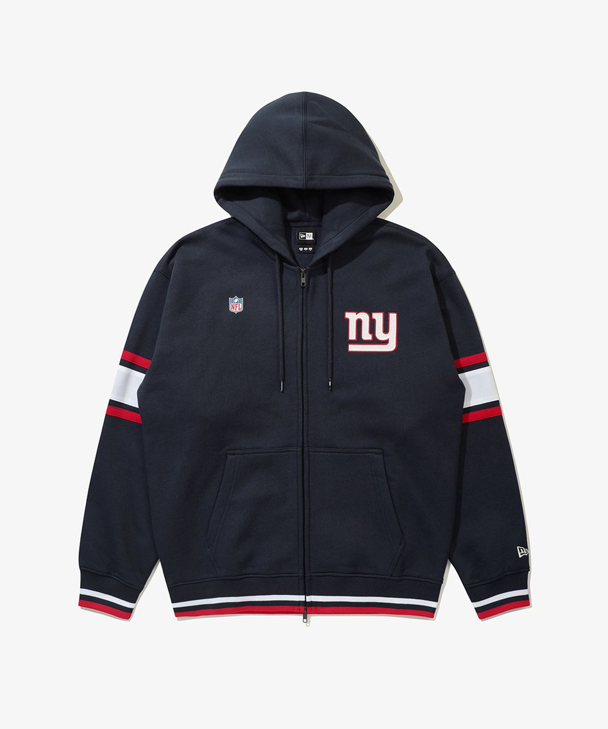 뉴에라(NEW ERA) (기모) NFL 뉴욕 자이언츠 후드 집업 팀 네이비 15357935