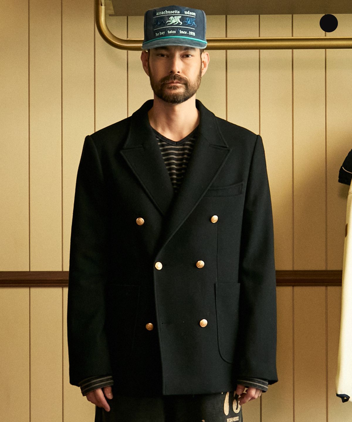 펜필드(PENFIELD) [TW]울 네이비 더블 브레스티드 블레이저_FS4WJ005