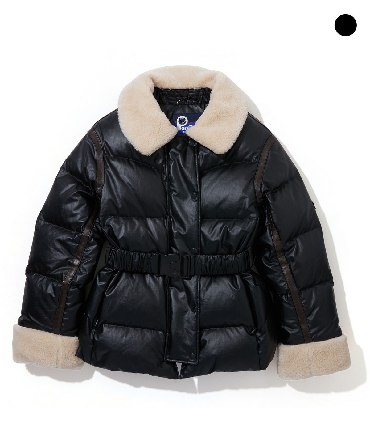 펜필드(PENFIELD) [PF]후크 레더 트리밍 다운 파카_우먼_FS4WD11F