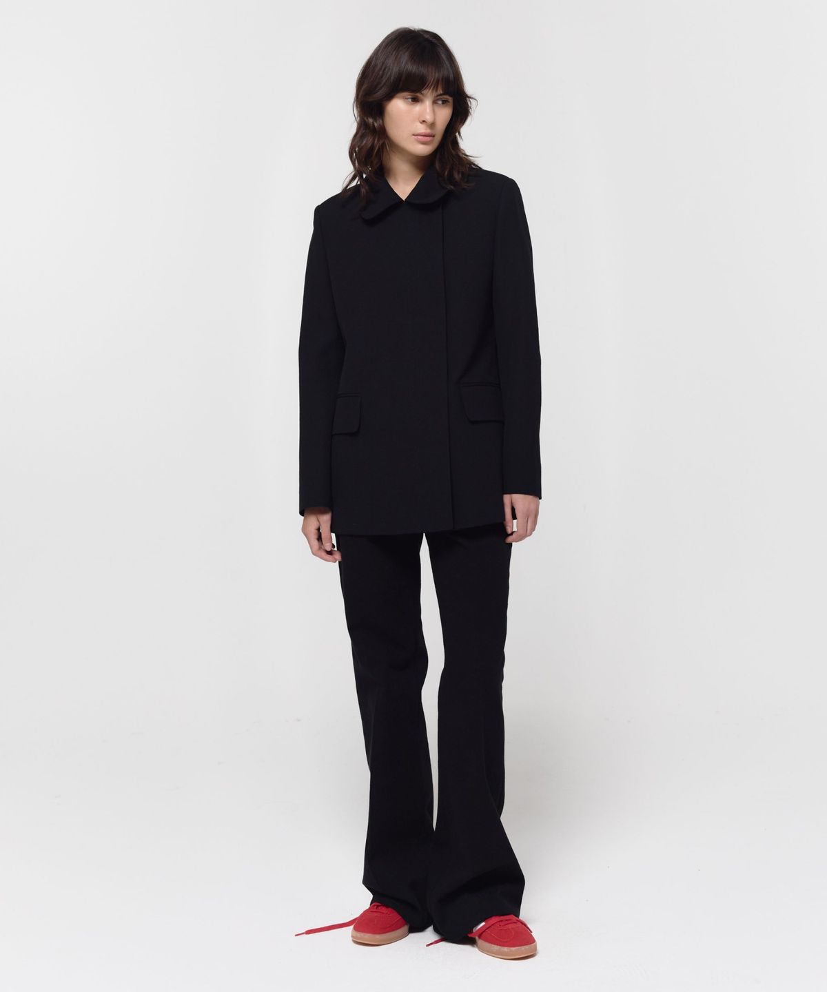지비에이치 어패럴(GBH APPAREL) RELAXED TRAPEZE DENIM / BLACK
