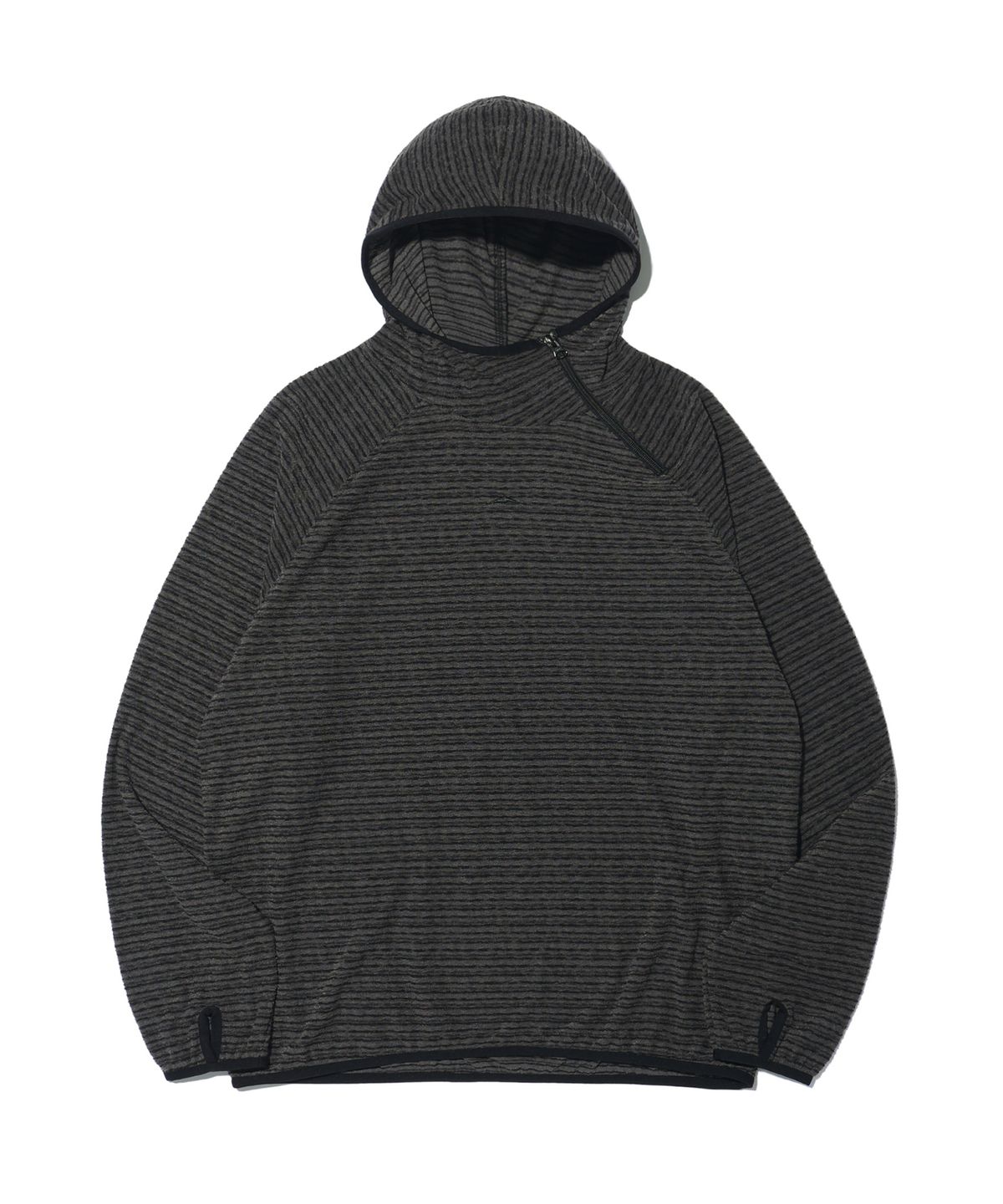 고요웨어(GOYOWEAR) 사이드 집 테리 후디 (브라운 그레이)