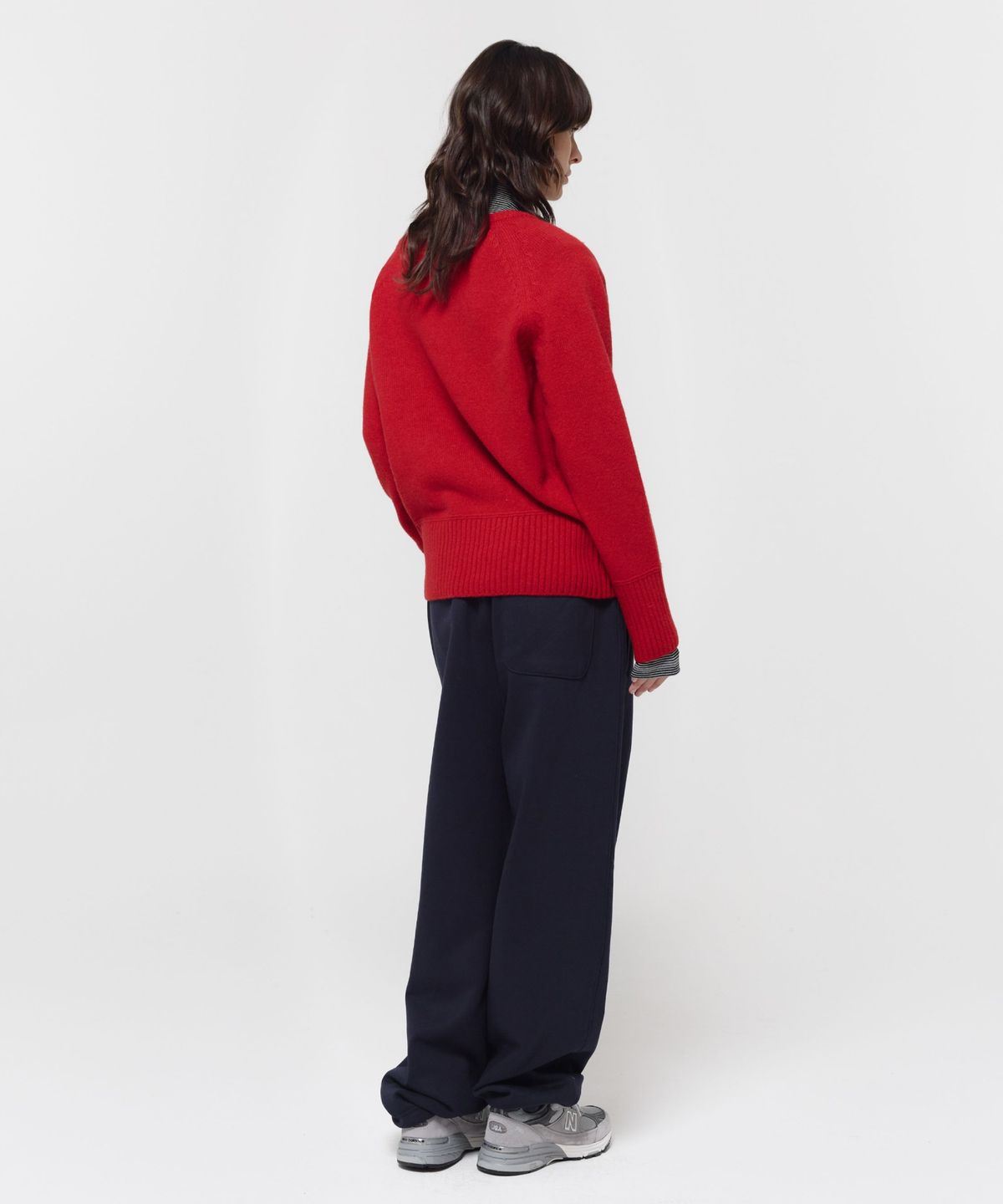 지비에이치 어패럴(GBH APPAREL) WOOL V-NECK SWEATER / RED