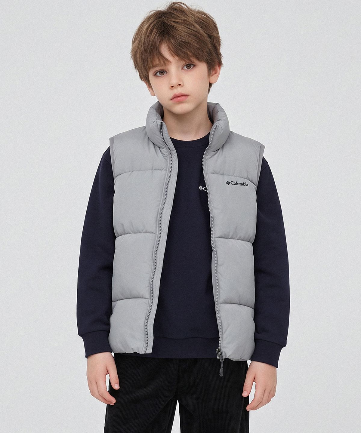 컬럼비아 키즈(COLUMBIA KIDS) 키즈 볼패딩 베스트_실버 (C74-YKD172)