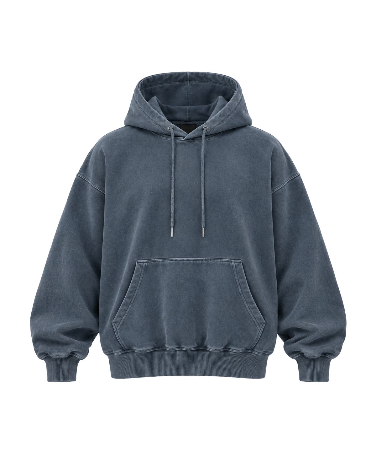 베트랙트(BATTRACT) 무지 헤비코튼 오버핏 피그먼트 후드티 [PIGMENT NAVY]