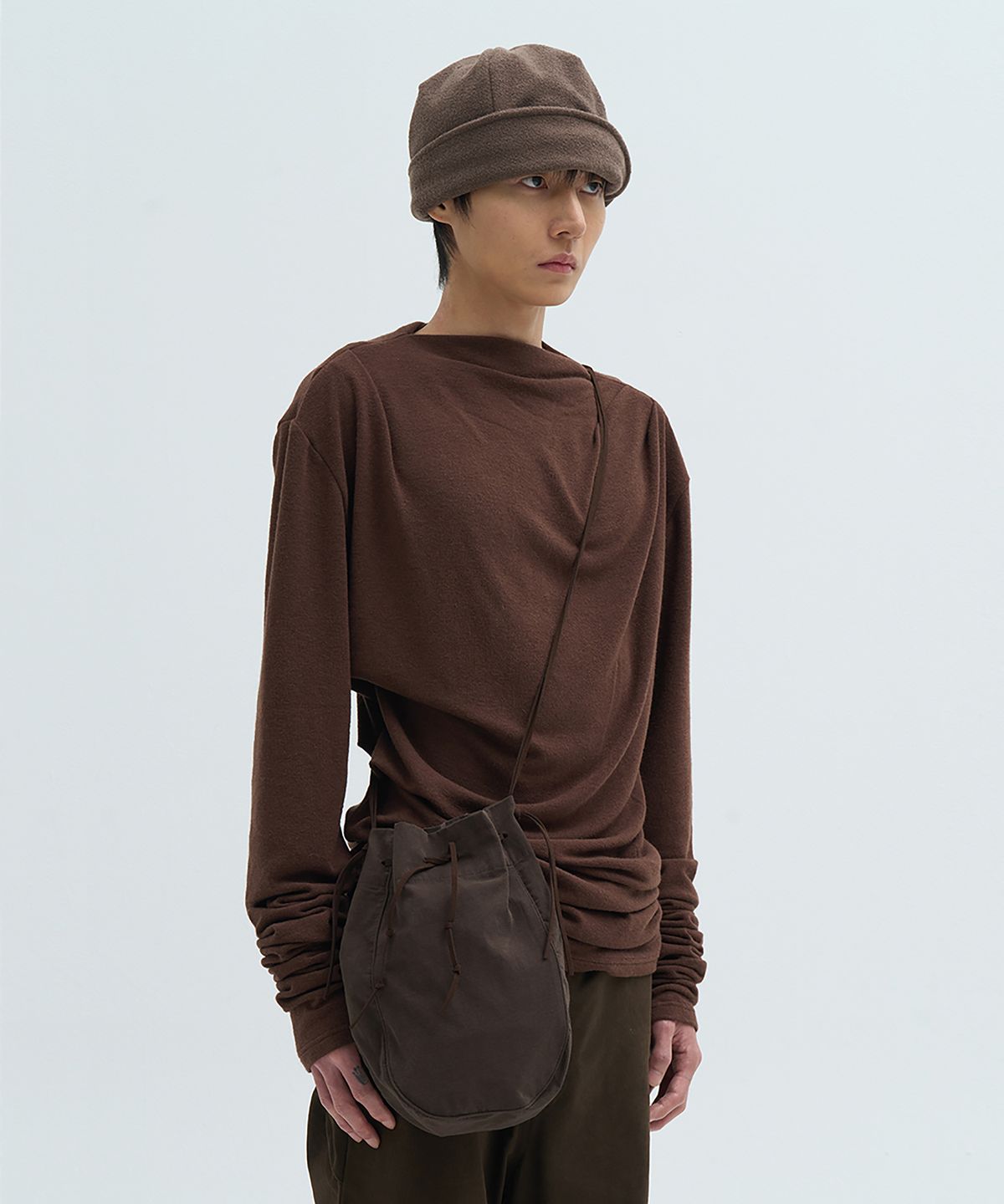 카사카사(KASAKASA) Drawstring Bag Brown