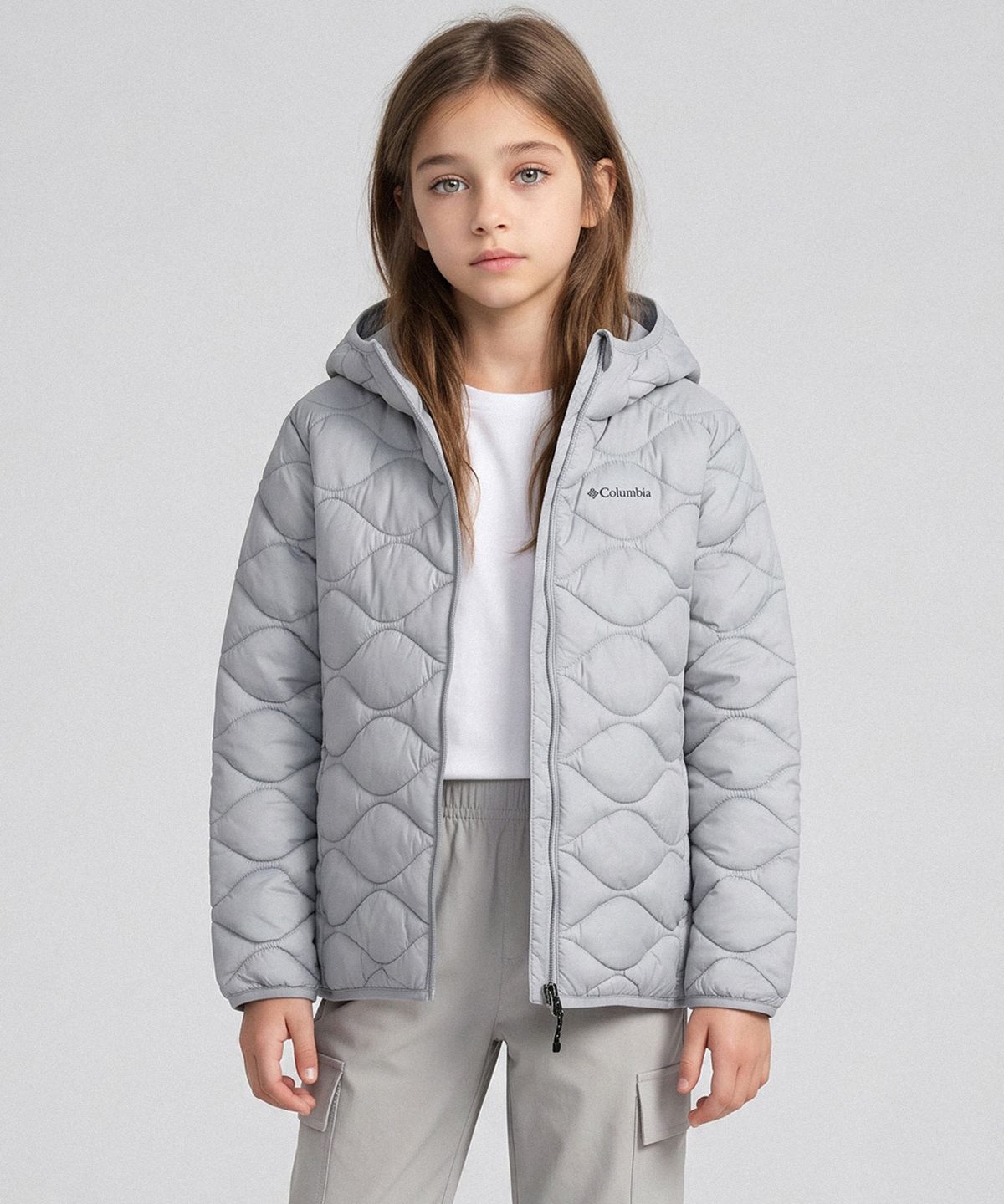 컬럼비아 키즈(COLUMBIA KIDS) 키즈 패딩 점퍼_그레이 (C74-YKD373)