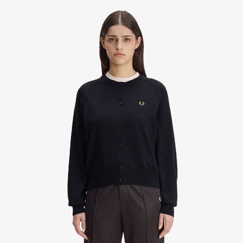 [Womens] 오버사이즈드 크루넥 가디건 - 블랙 AFPF2G33141-102