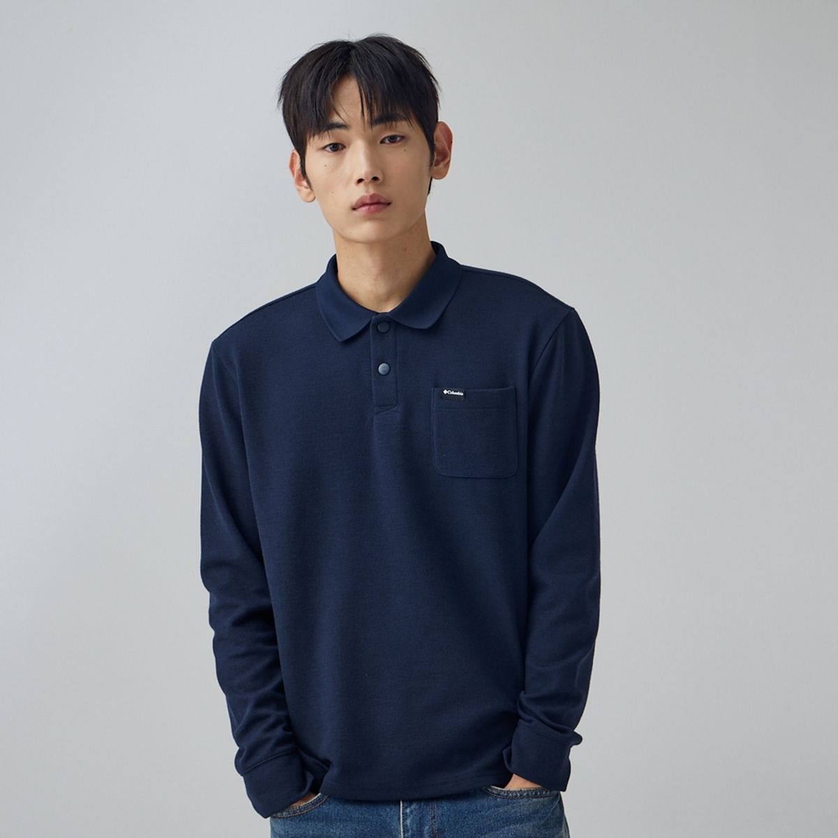 컬럼비아(COLUMBIA) 남성 톰스 파인스 긴팔 폴로티셔츠