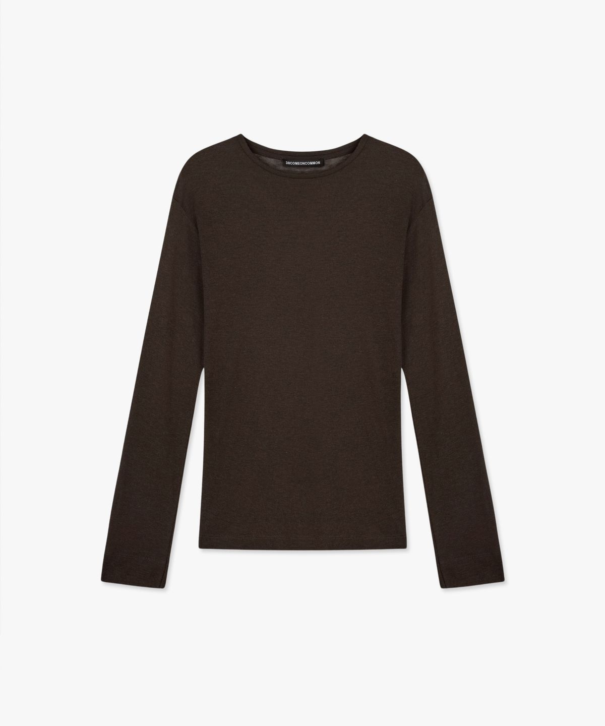 38컴온커먼(38COMEONCOMMON) Sheer Touch Long Sleeve (Brown)