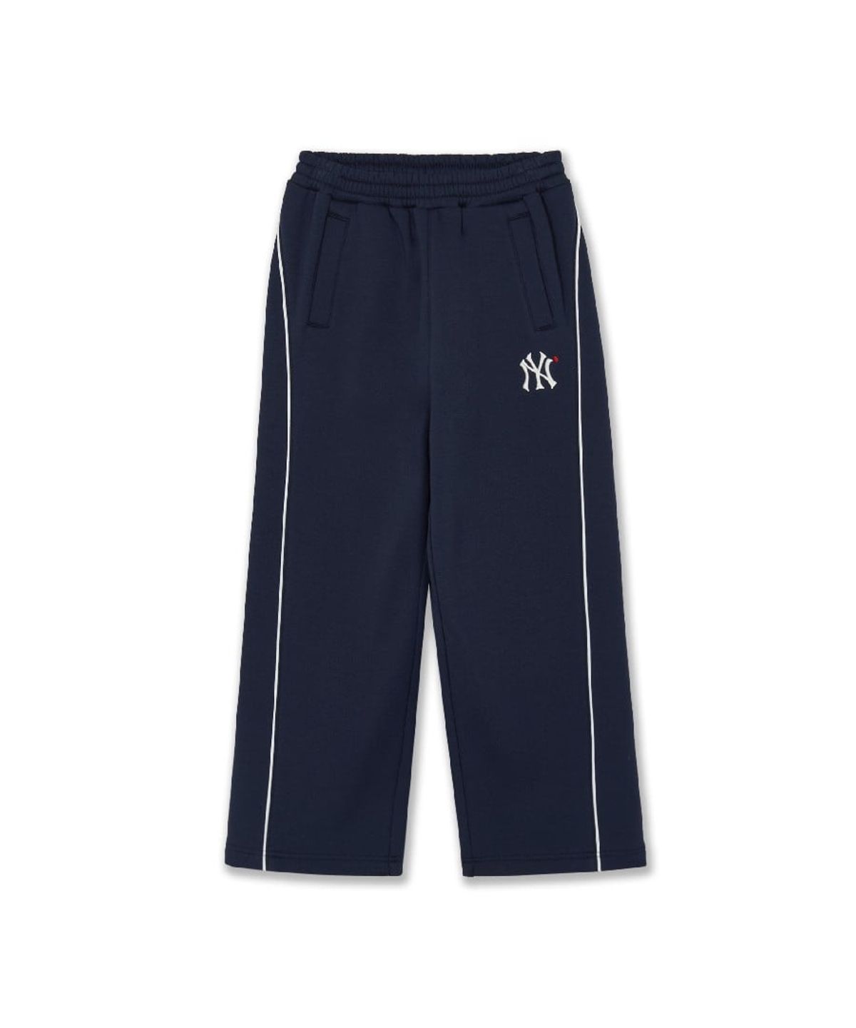엠엘비 키즈(MLB KIDS) 스포티브 걸즈 기모 세미 와이드 팬츠 NY (Navy)