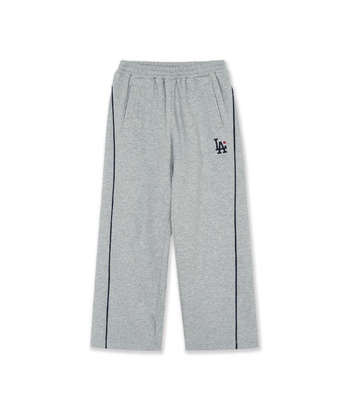 엠엘비 키즈(MLB KIDS) 스포티브 걸즈 기모 세미 와이드 팬츠 LA (Melange Grey)