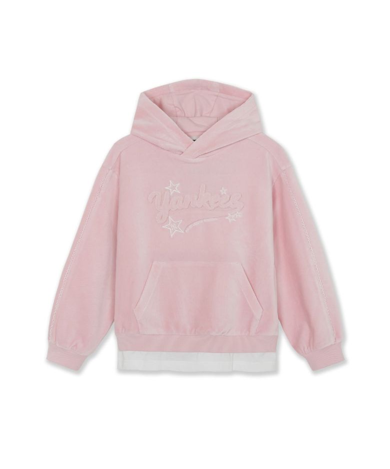 스트릿 걸즈 벨로아 레이어드 후드 NY (L.Pink)