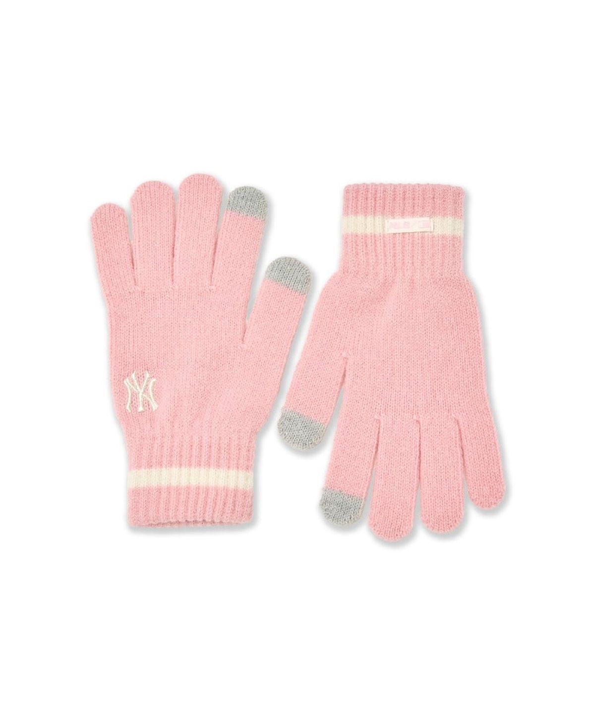 엠엘비 키즈(MLB KIDS) 젤리 오지 니트장갑 NY (Pink)