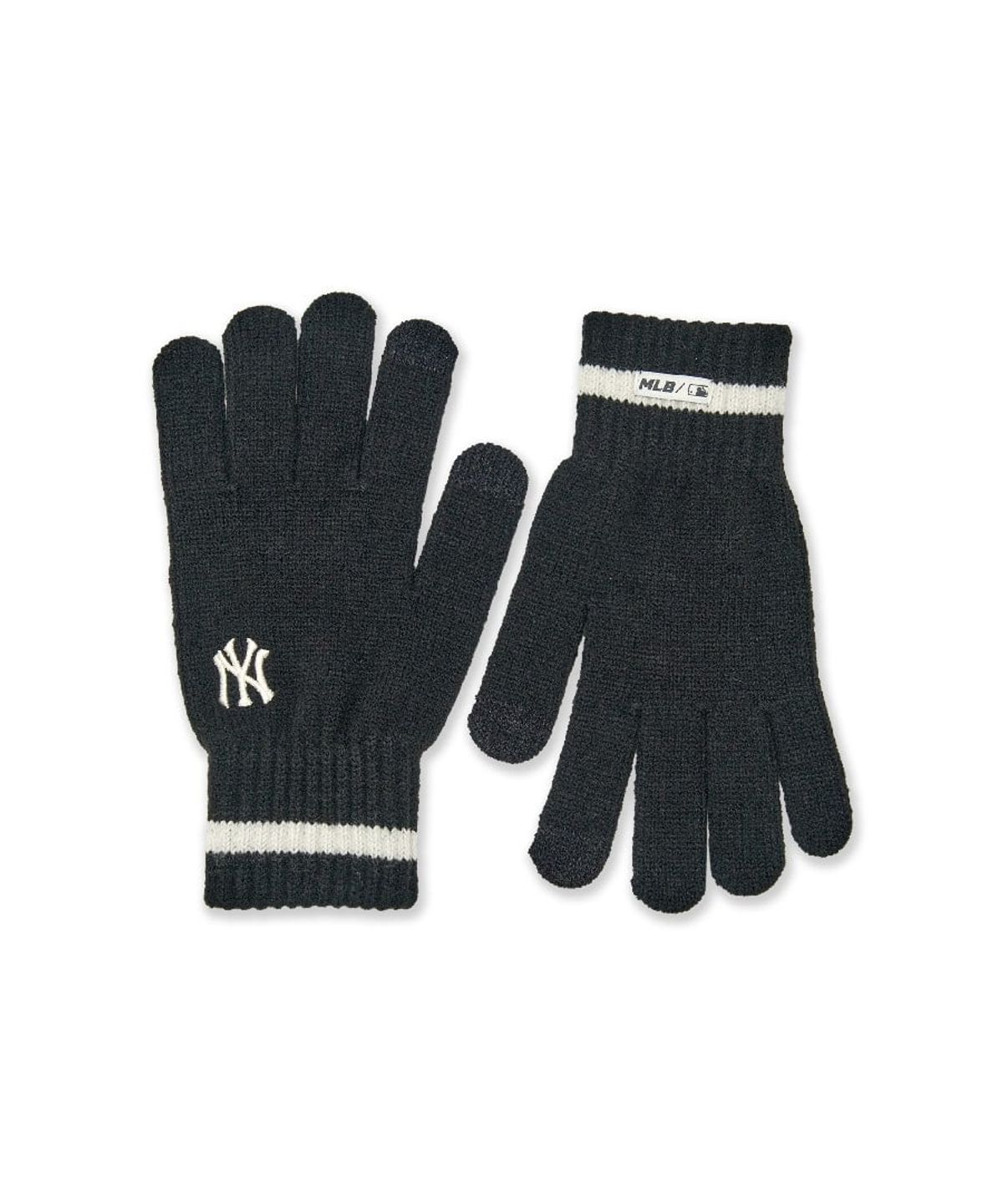 엠엘비 키즈(MLB KIDS) 젤리 오지 니트장갑 NY (Black)