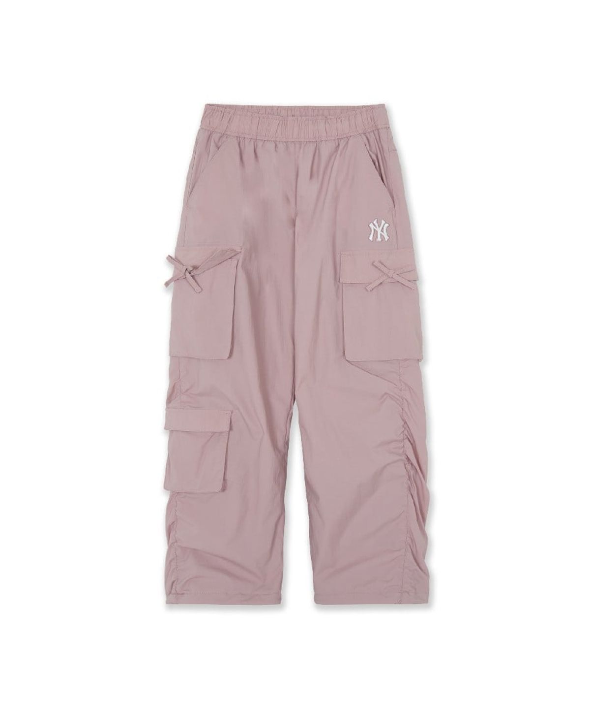 엠엘비 키즈(MLB KIDS) 스트릿 걸즈 와이드 융기모 우븐팬츠 NY (Mg.Pink)