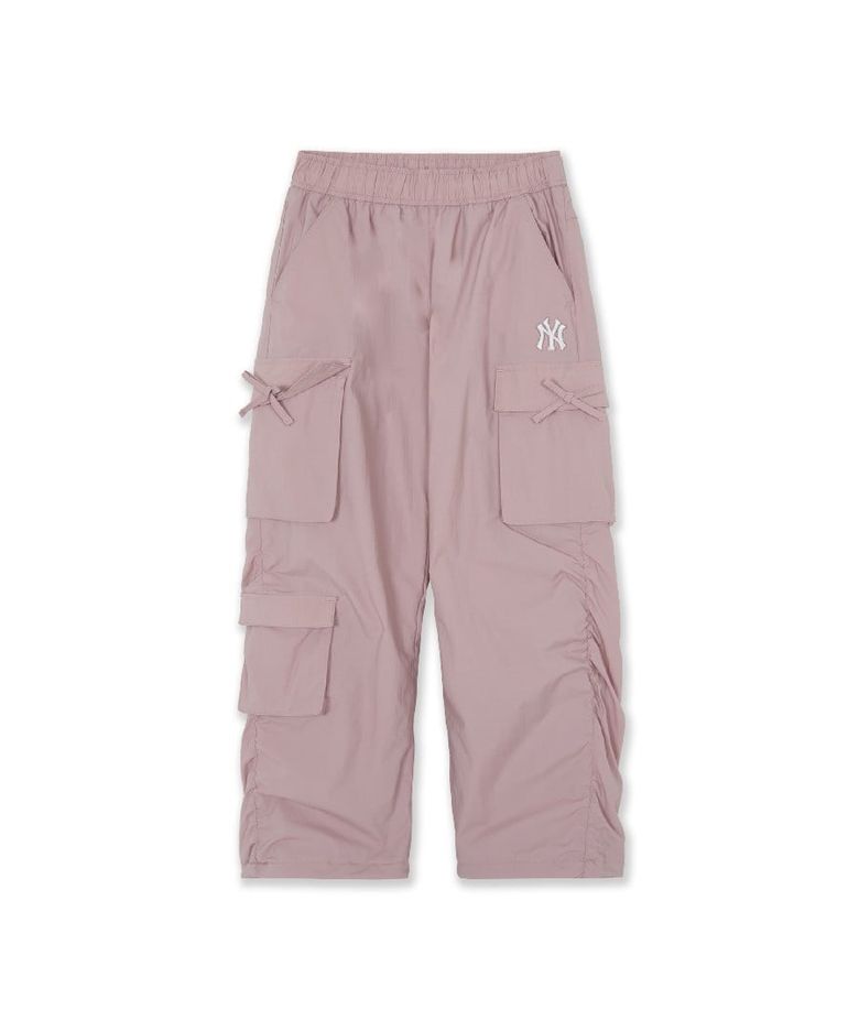 스트릿 걸즈 와이드 융기모 우븐팬츠 NY (Mg.Pink)