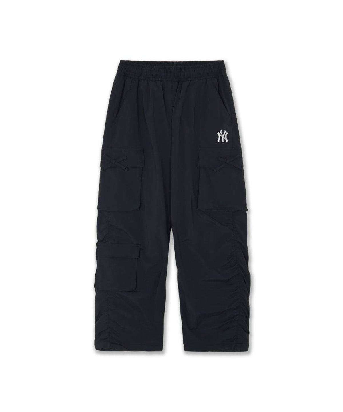 엠엘비 키즈(MLB KIDS) 스트릿 걸즈 와이드 융기모 우븐팬츠 NY (Black)