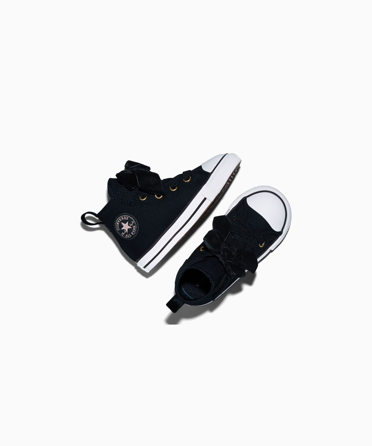 컨버스(CONVERSE) 키즈 척테일러 올스타 이지온 벨벳 보우 블랙 A23875C