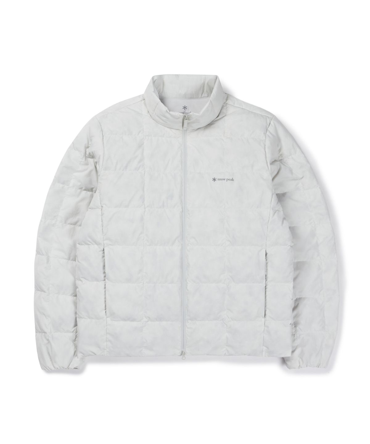 스노우피크 어패럴(SNOWPEAK APPAREL) 캠프블록 스탠드넥 경량 다운 자켓 (S26WUFDJ46) Ice Gray