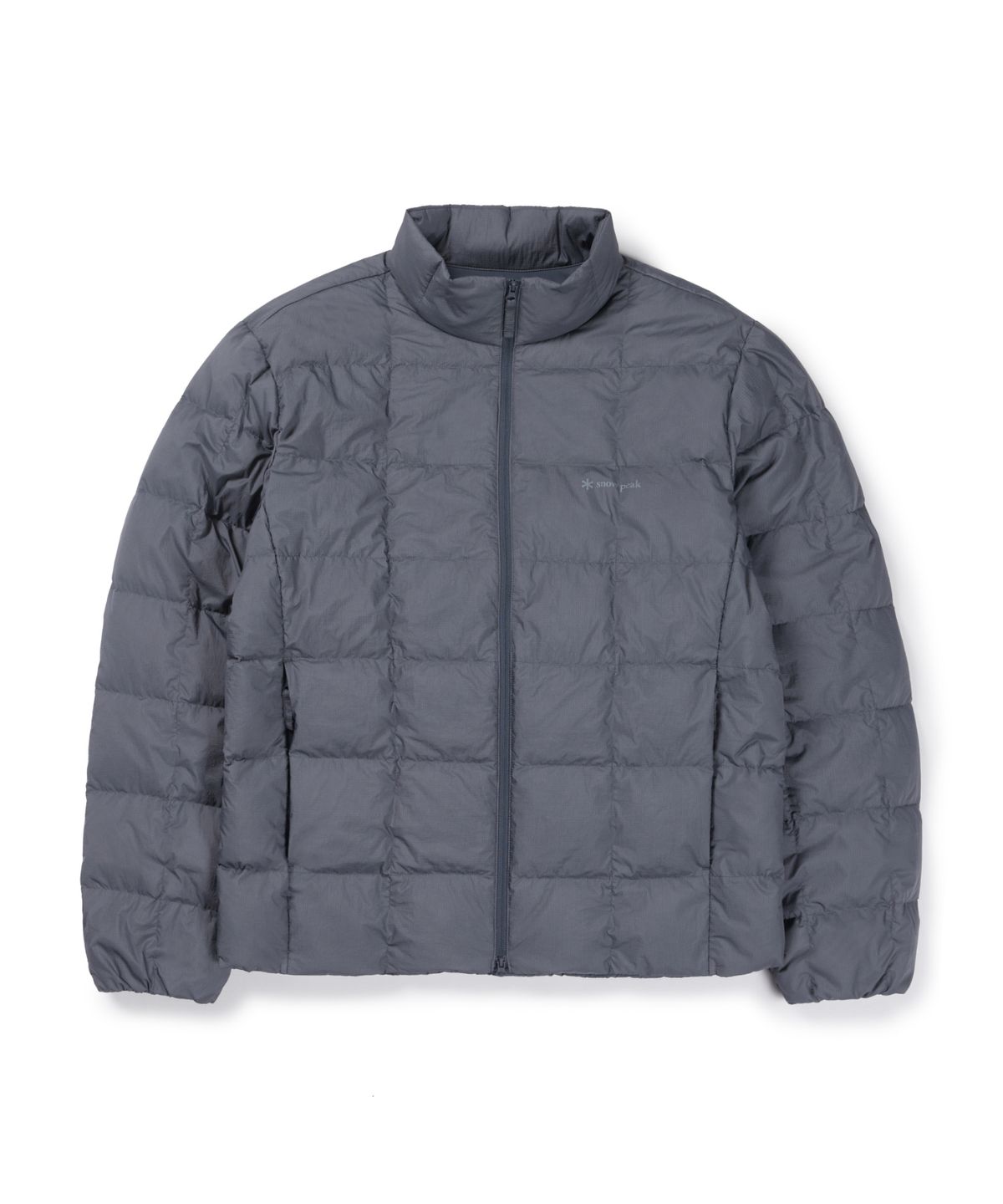 스노우피크 어패럴(SNOWPEAK APPAREL) 캠프블록 스탠드넥 경량 다운 자켓 (S26WUFDJ46) Gray Blue