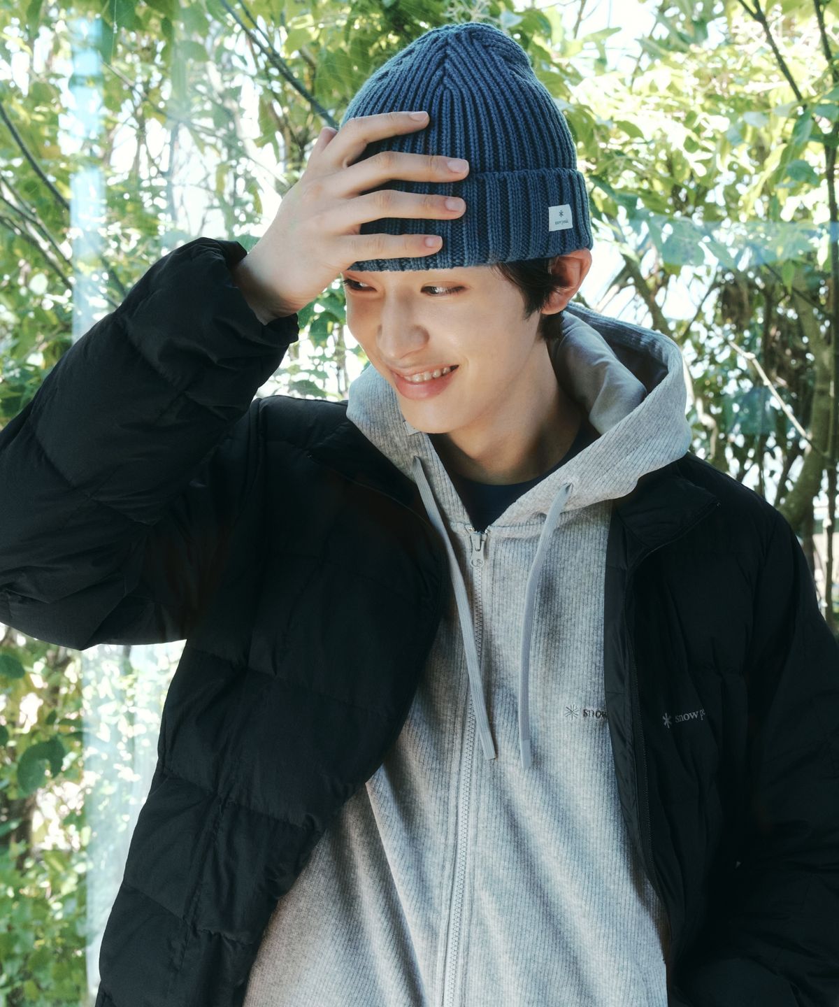 스노우피크 어패럴(SNOWPEAK APPAREL) 캠프블록 스탠드넥 경량 다운 자켓 (S26WUFDJ46) Dark Navy