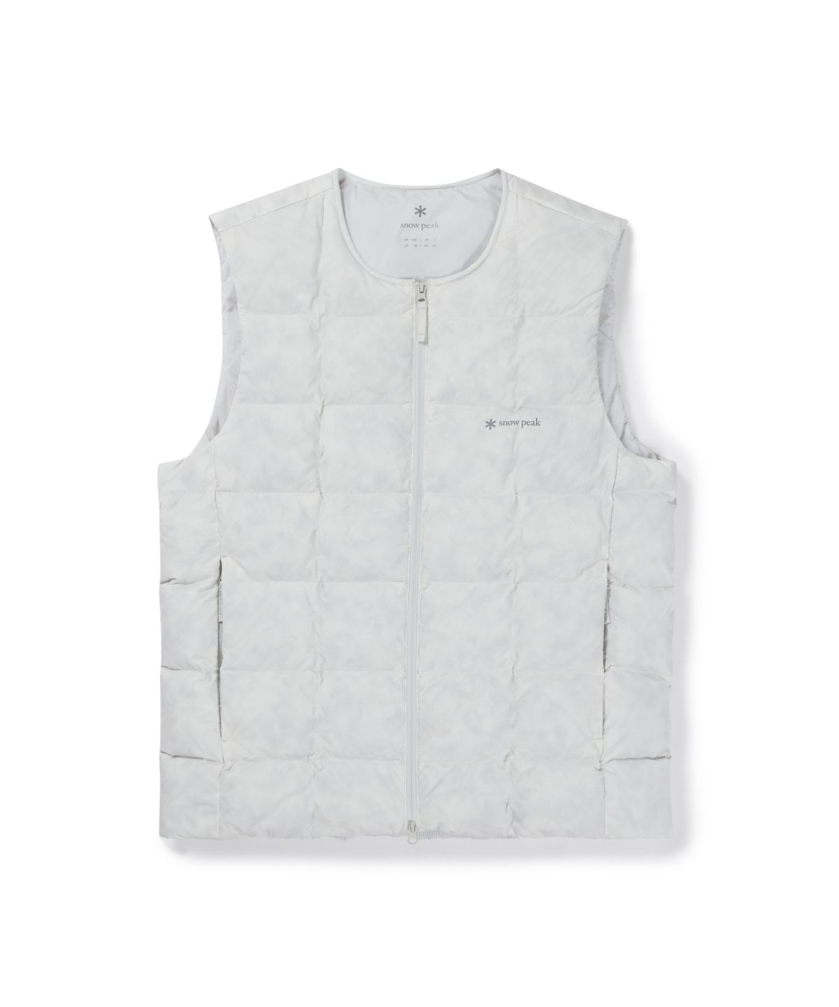 스노우피크 어패럴(SNOWPEAK APPAREL) 캠프블록 경량 다운 베스트 (S26WUFDV46) Ice Gray