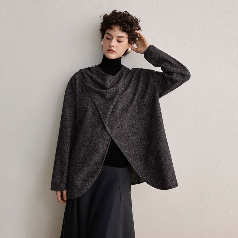 YY_Shawl loose short jacket