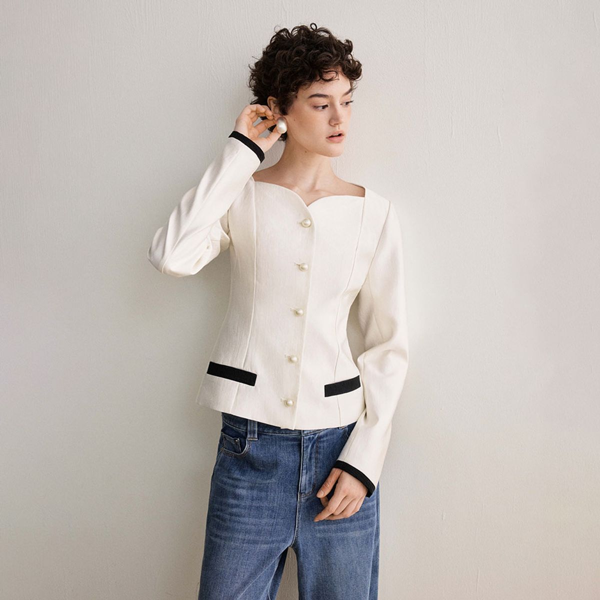 와이와이아이엠(YYIAM) YY_French old block short jacket