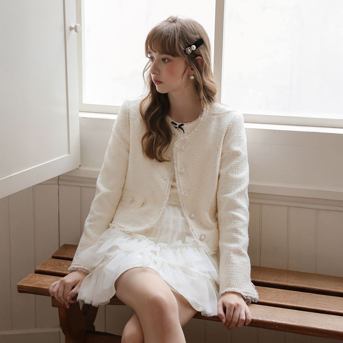 쎄무아듀(CEST MOIDEW) Cest_Point tweed jacket