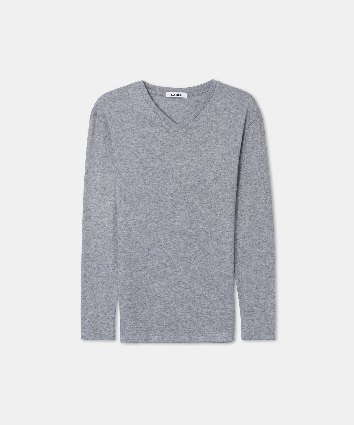 라벨아카이브(LABELARCHIVE) Freddie soft-touch slim v-neck melange grey