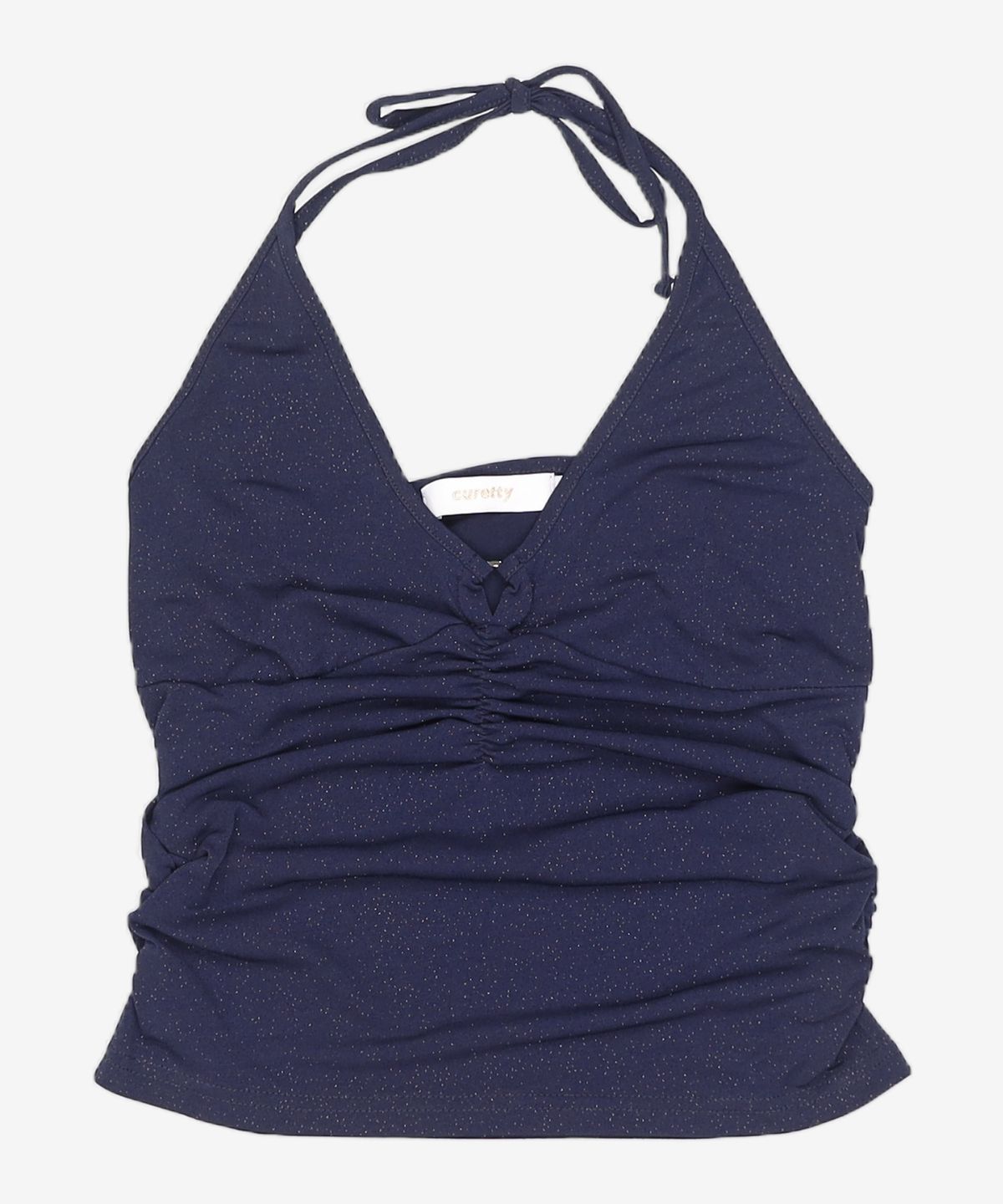 큐리티(CURETTY) C GLITTER HALTER-NECK TANK TOP S