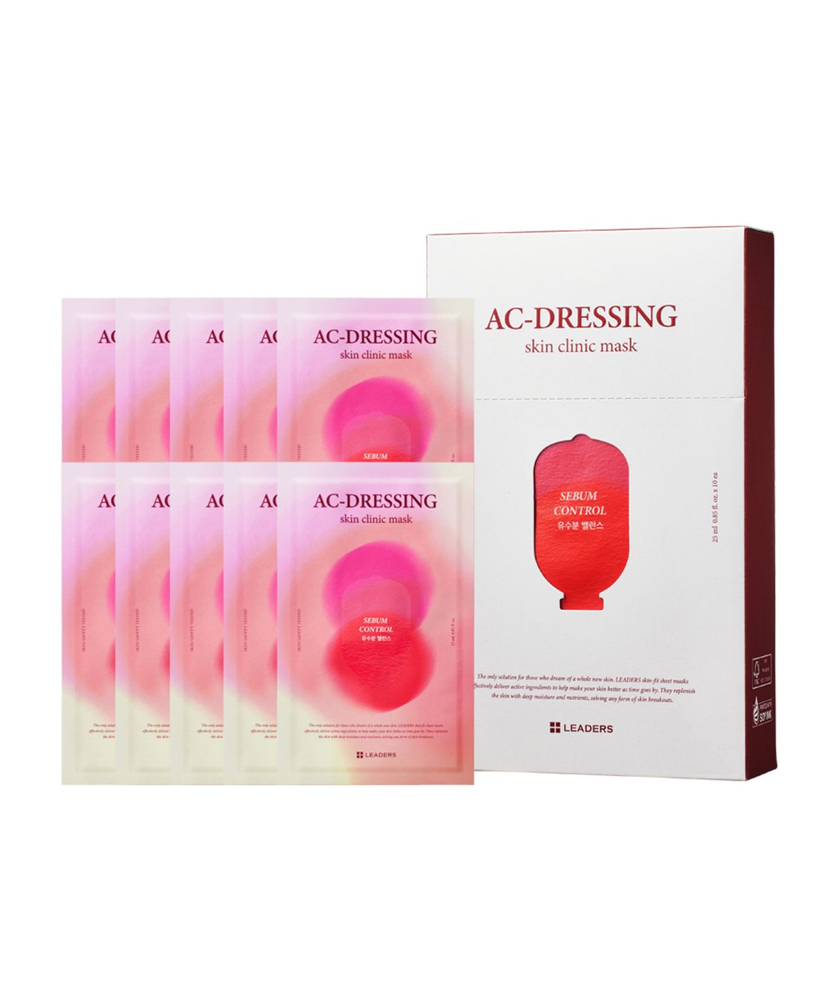 리더스코스메틱(LEADERS COSMETICS) 리더스 에이씨 드레싱 스킨 클리닉 마스크 25ml 10매