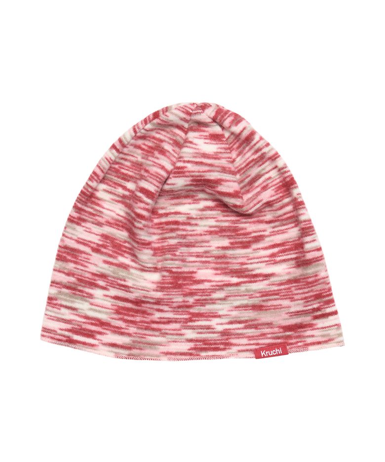 MELANGE STRIPE BEANIE (RED)