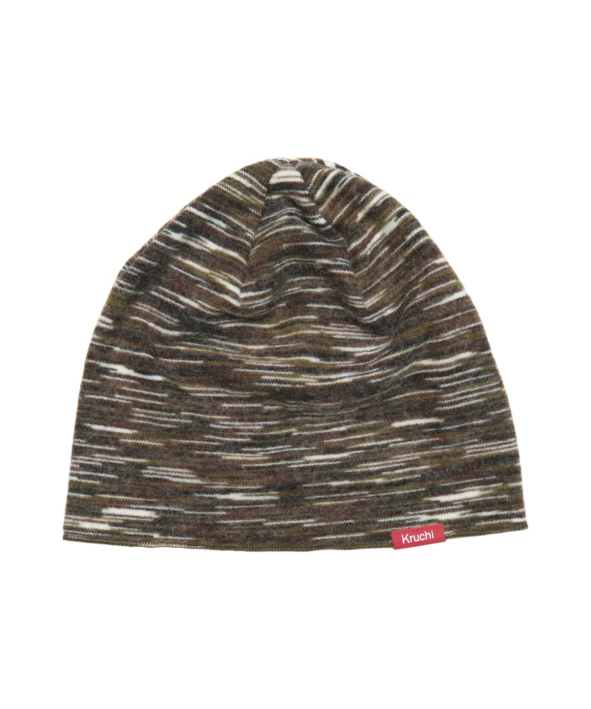 크루치(KRUCHI) MELANGE STRIPE BEANIE (BROWN)